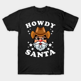 Santa Claus Western States Christmas Greeting T-Shirt